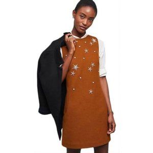 Mignon Doo Anthropologie Wool Starry Mini Dress M